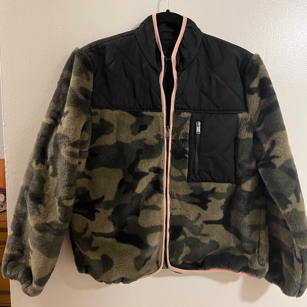 Rails Wesley Front Zip Faux Fur Jacket